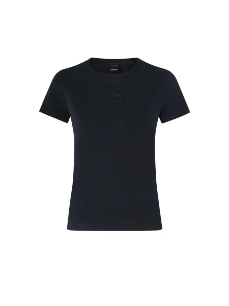 PINKO Tričko PINKO BUSSOLOTTO T-SHIRT JERSEY T-SHIRT' černá