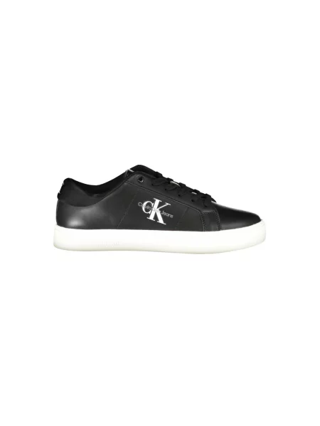 Trampki Calvin Klein Jeans skórzane czarne
