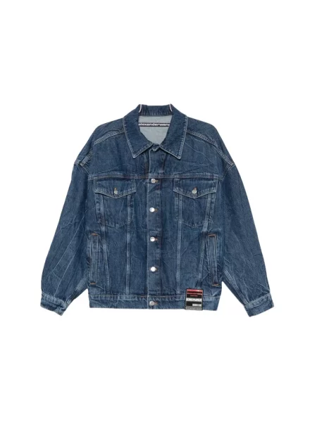 Kurtka Alexander Wang z logo niebieska