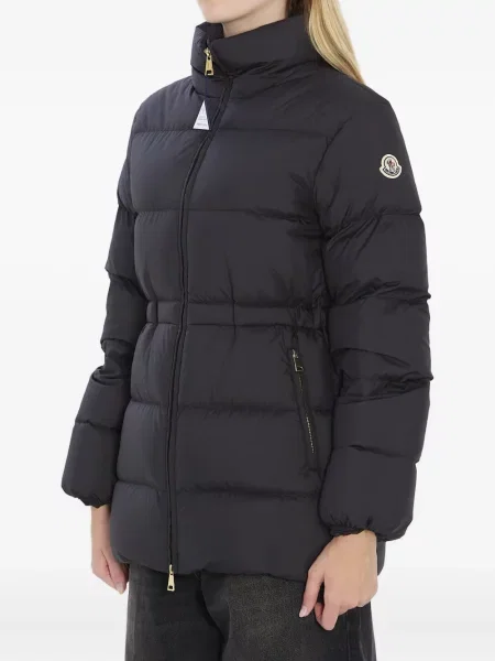 Kurtka Moncler z logo czarna