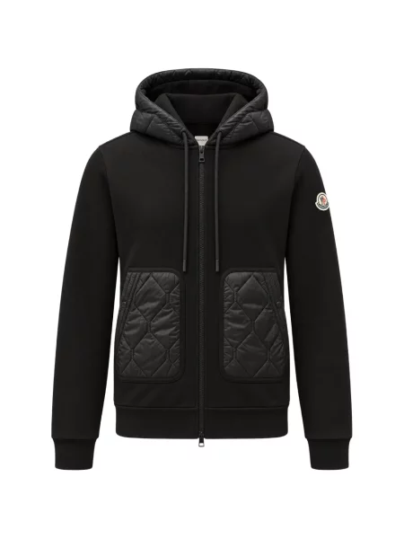 Matlasat hanorac cu glugă Moncler negru