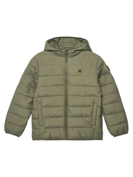 Calvin Klein Jeans Geacă de iarnă Inst Logo D verde