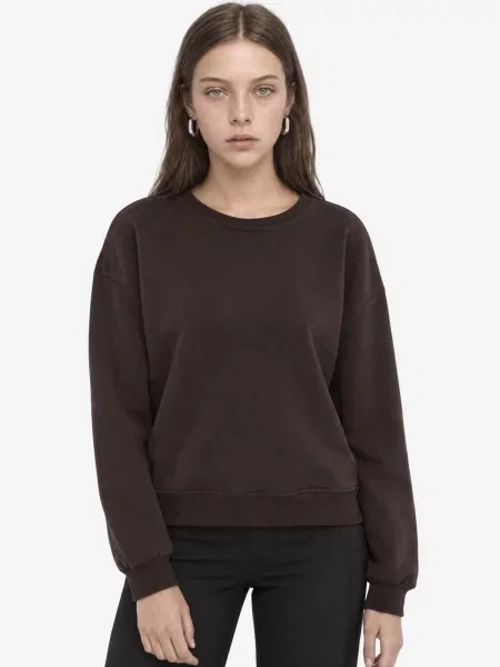 Busem Majica Sweatshirts temno rjava