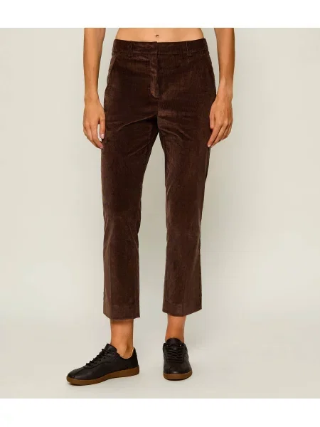 Weekend MaxMara Pantaloni Wkdmarruca | catifea reiată maro
