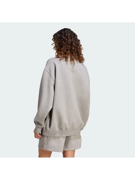 Bluza Essentials Crew Long Fleece OS szara