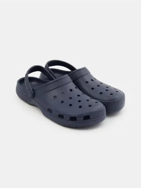 Sinsay Klapki piankowe z na piętę granatowy