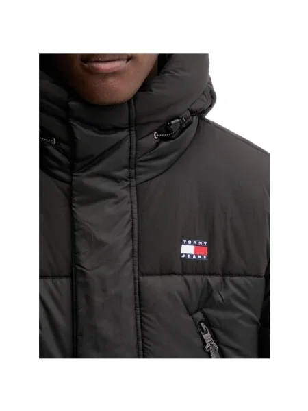 Tommy Jeans geacă de iarnă oversize negru