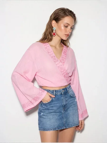 Bianco Lucci Bluza Blusen rosé