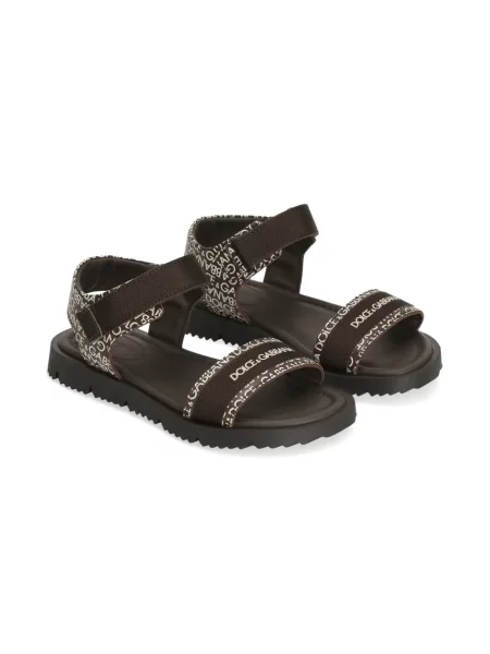 Sandały dziecięce Dolce And Gabbana brązowe
