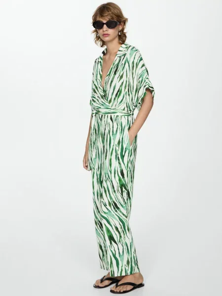 MANGO Комбінезон зелений