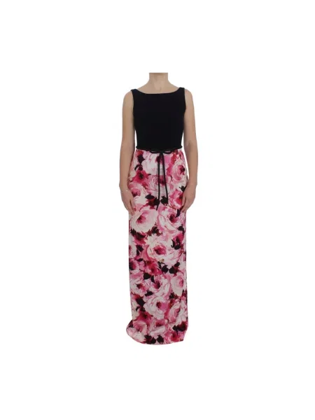 Sukienka maxi Dolce And Gabbana różowa