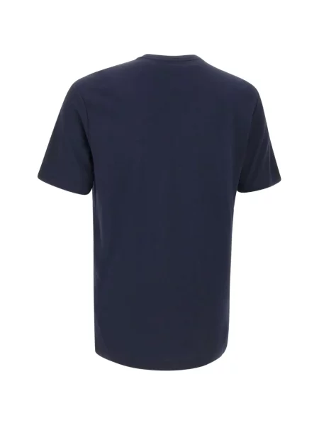 Krátké tričko Ea7 Emporio Armani s autogramem modré