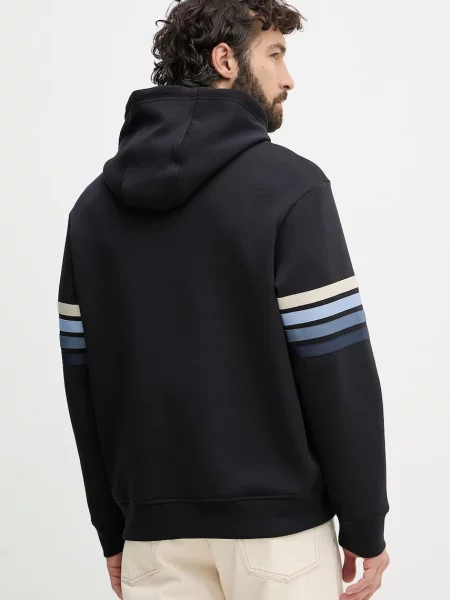 Armani Exchange bluza z kapturem granatowa