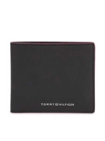 Kožni novčanik Tommy Hilfiger crna