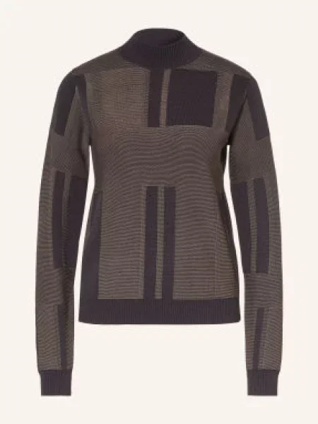 Reiss Sweter Faro braun czarny