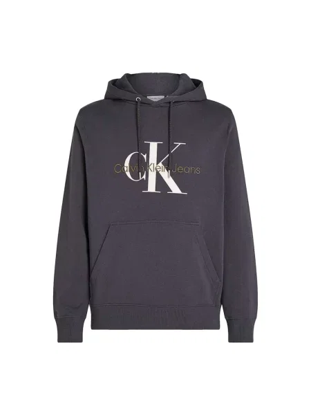 Calvin Klein Bluzy Mężczyzna Niebieski M Bluza z kapturem szara
