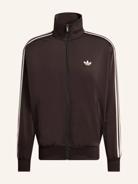 ADIDAS ORIGINALS Mikina Firebird tmavě hnědá růžová