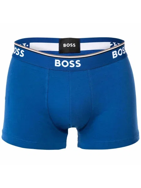 BOSS Boxeralsók Power tengerészkék / sötétkék / sötétszürke fehér
