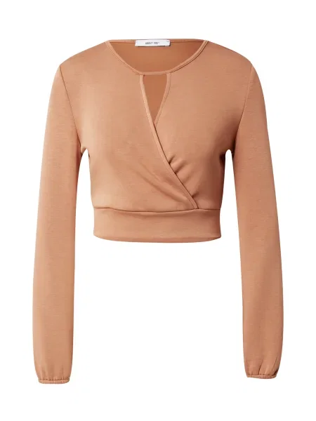 ABOUT YOU Tričko Rebecca světle hnědá