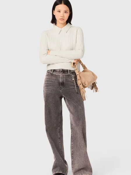 Вовняний светр Maje білий