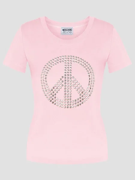 Футболка Moschino рожевий