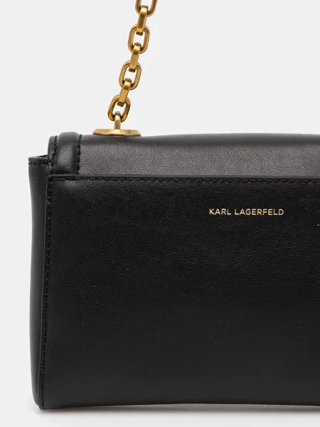 Karl Lagerfeld bőr táska fekete