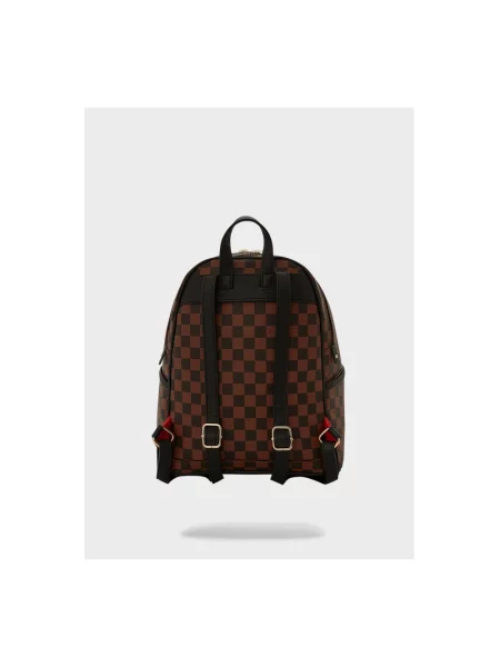 Lniany plecak Sprayground brązowy