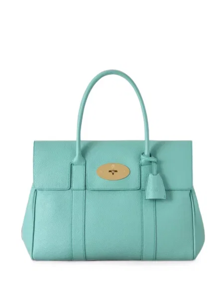 Geantă shopper Mulberry din piele albastru