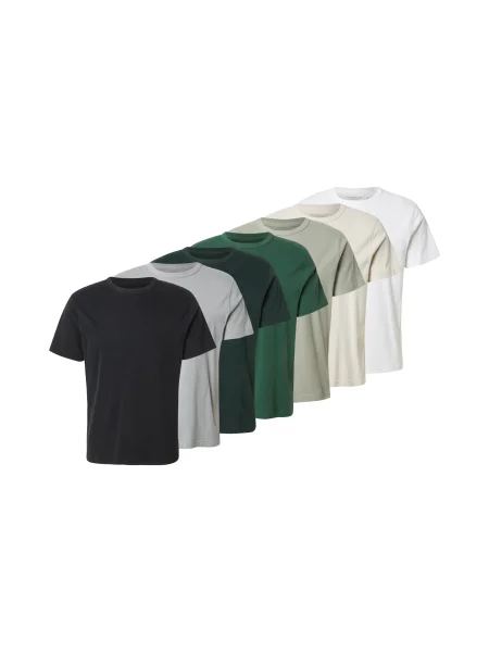 Abercrombie & Fitch Majica CLASSIC ESSENTIAL siva / temno siva / zelena / kaki / jelka / črna bela