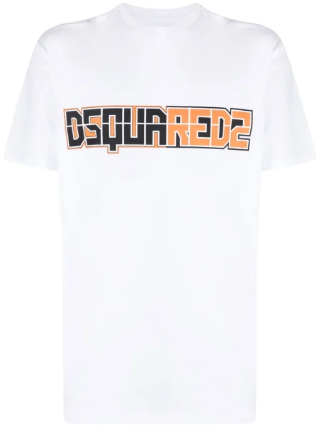 Tricou Dsquared2 cu imagine alb