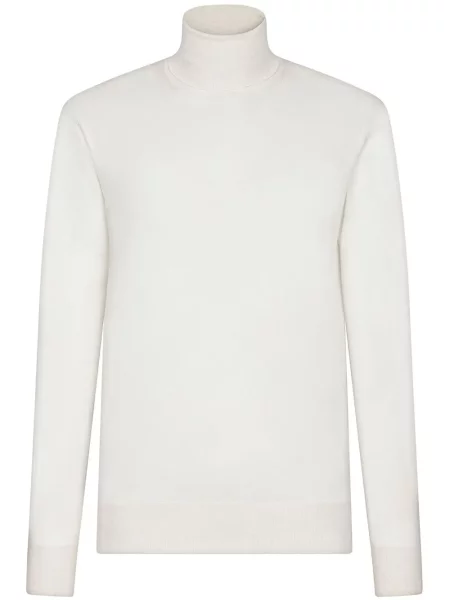 Jedwabny sweter Dolce And Gabbana biały