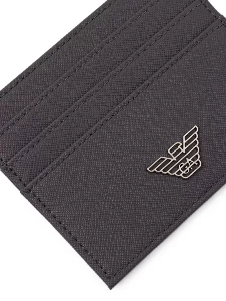 Novčanik Emporio Armani s autogramom siva