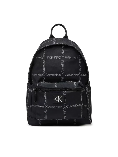 Calvin Klein Jeans Nahrbtnik City Grid Aop Črna bela