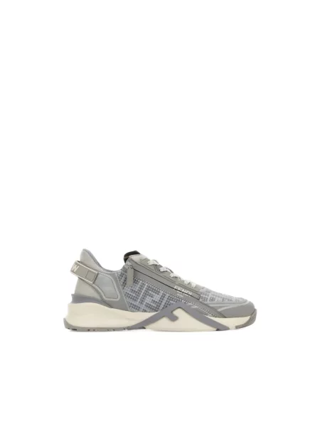 Sneakersy Fendi skórzane szare