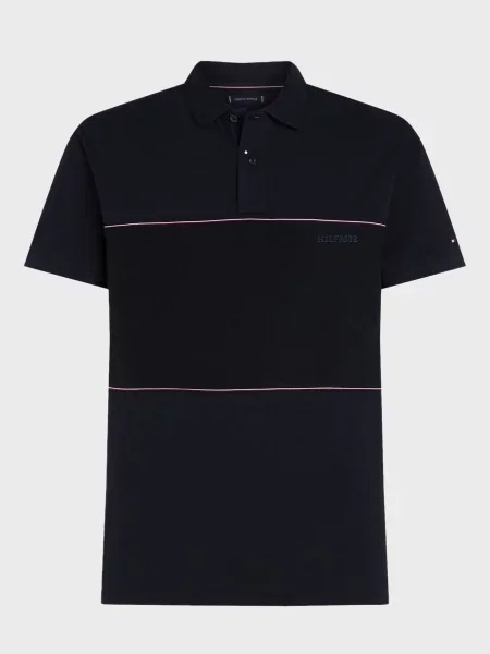 Смугасте поло Tommy Hilfiger синє
