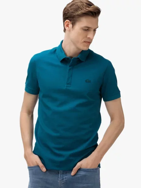 Поло Lacoste блакитне
