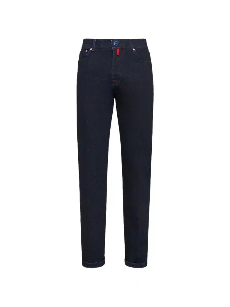 Blugi Kiton cu 5 buzunare albastru