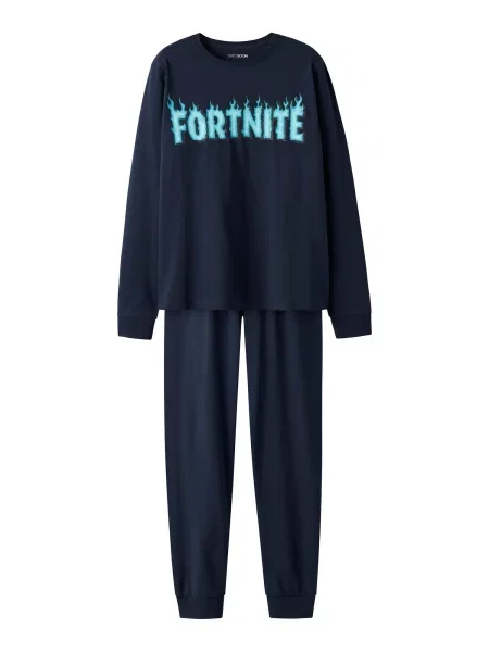 TWO SOON Pijamale Fortnite bleumarin / deschis albastru