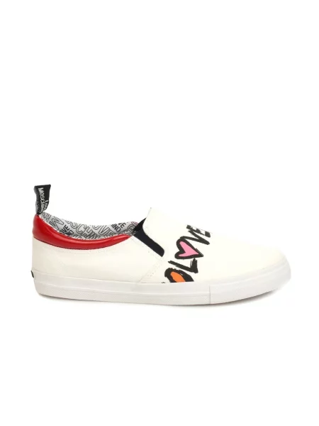 Sneakersy Love Moschino białe