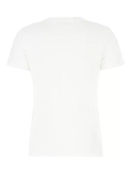 Tricou Max Mara cu broderie alb