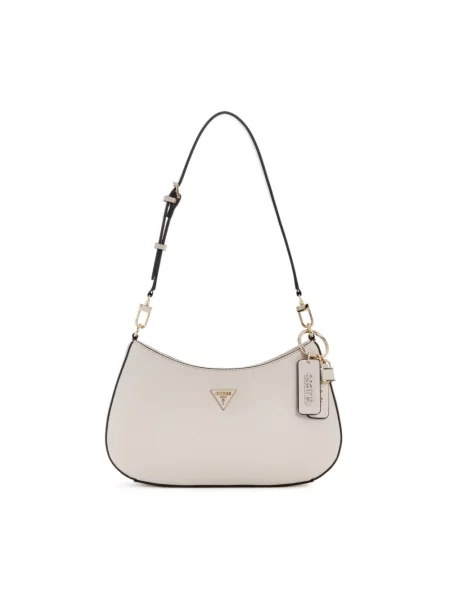 Torebka skórzana Guess beżowa