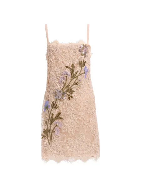 Rochie mini Elie Saab cu model floral din dantelă