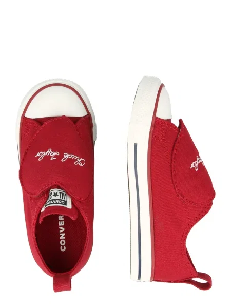 Modne superge Converse Chuck Taylor All Star One Strap Hearts Rdeča bela