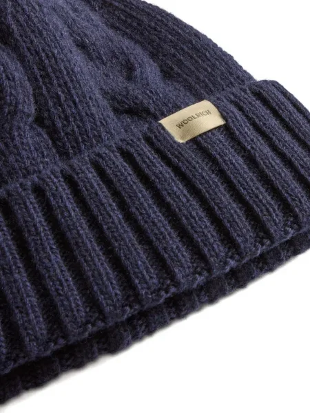 Căciulă Woolrich tricotate albastru