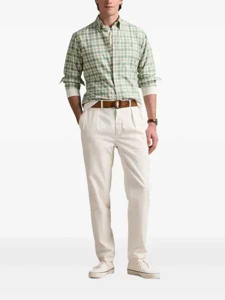 Pletene sportske kratke hlače Polo Ralph Lauren s printom bijela