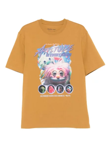 Тениска Martine Rose с принт розово