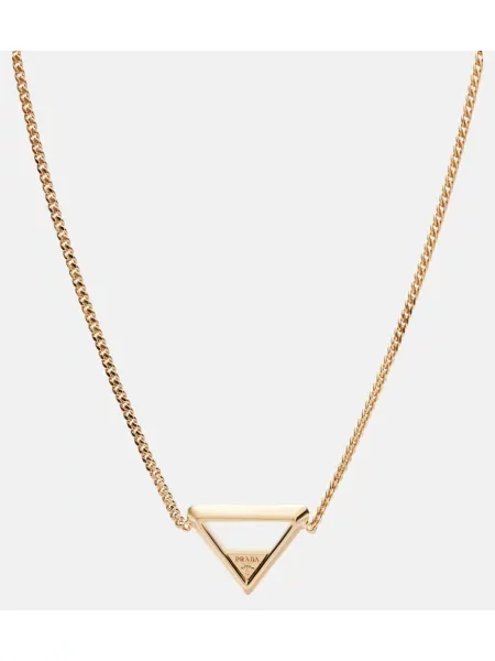 Ogrlica Prada z avtogramom zlata