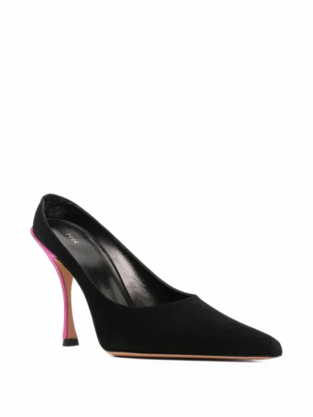 Pantofi cu toc Jude din piele de căprioară negru