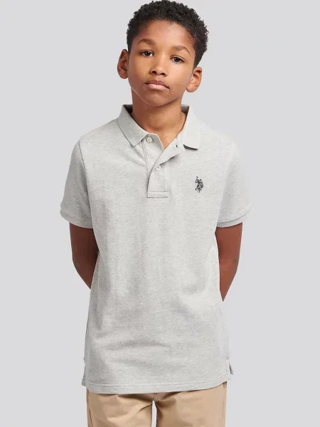 U.S. Polo Assn. polo tričko detské sivá