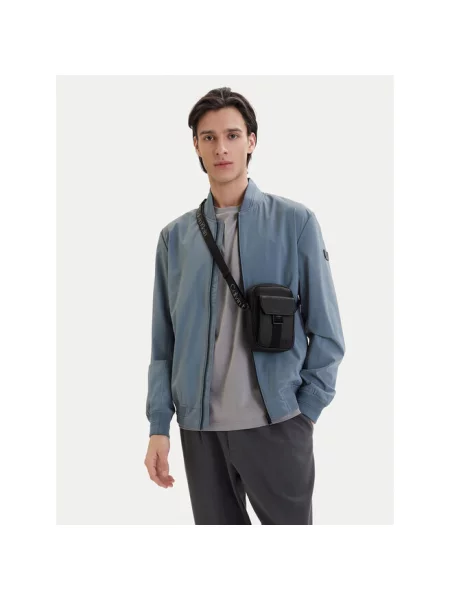 Calvin Klein Saszetka Webbing Strap Slim Reporter czarny